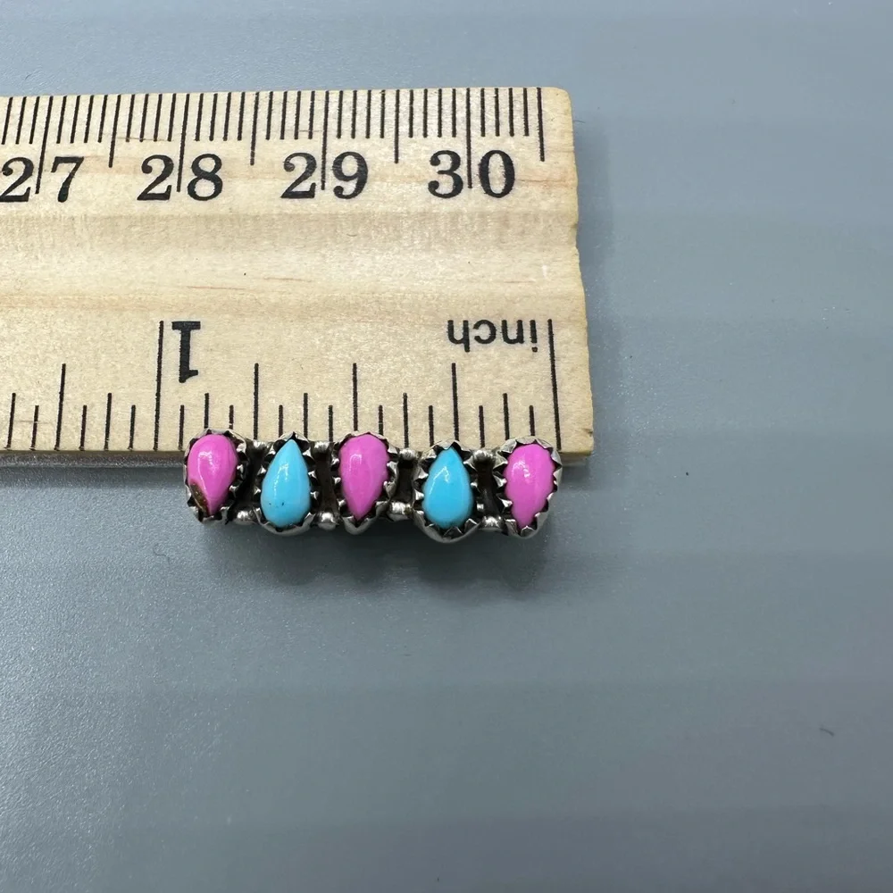 ⌚Cotton Candy Turquoise Sterling Silver 925 Watch Band Charm Handmade iWatch